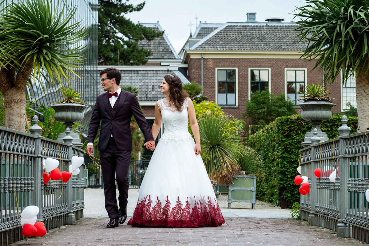 Bruidsfotograaf Hortus botanicus Leiden