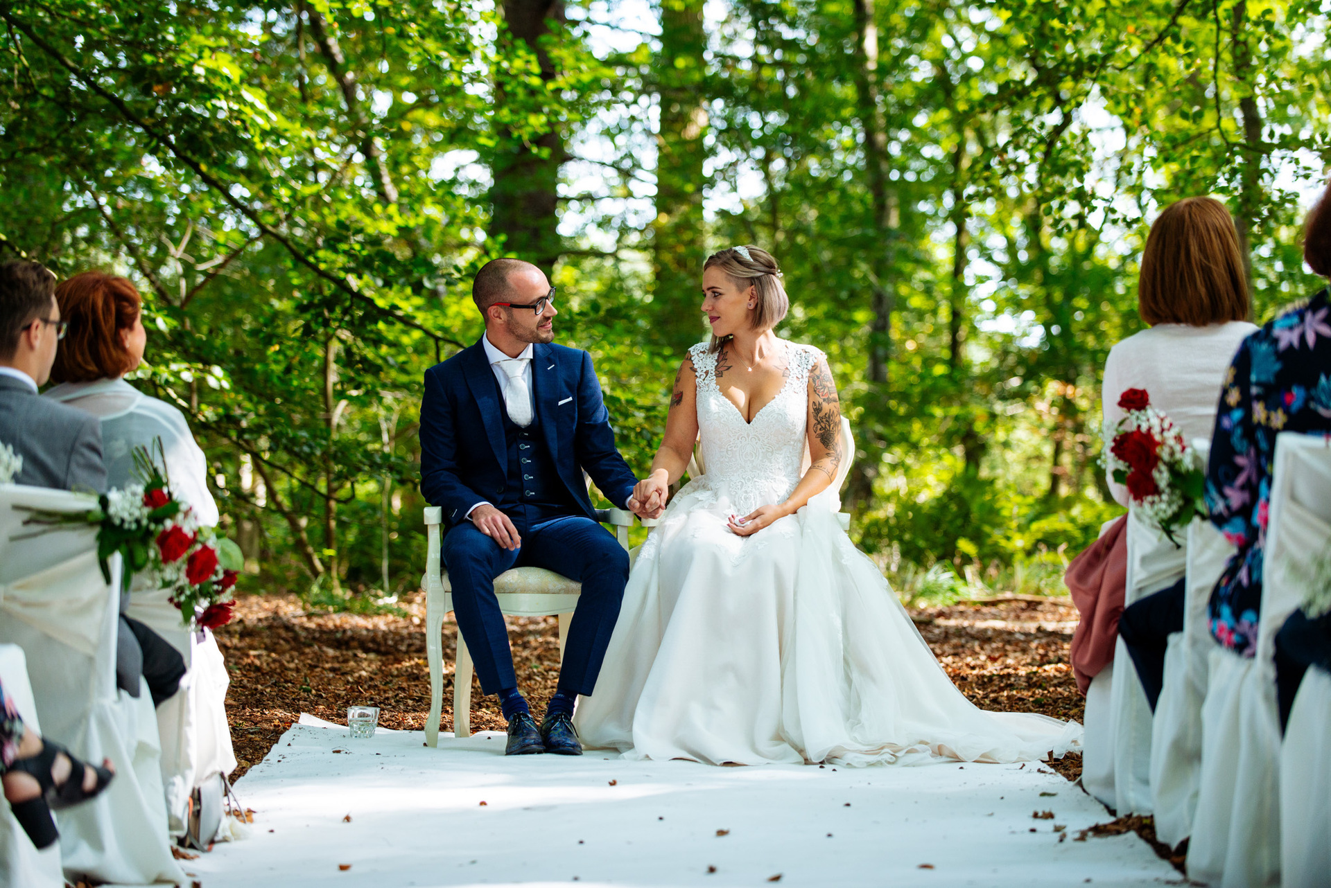 Bruidsfotograaf Trouwen in het Bos bij de Mof