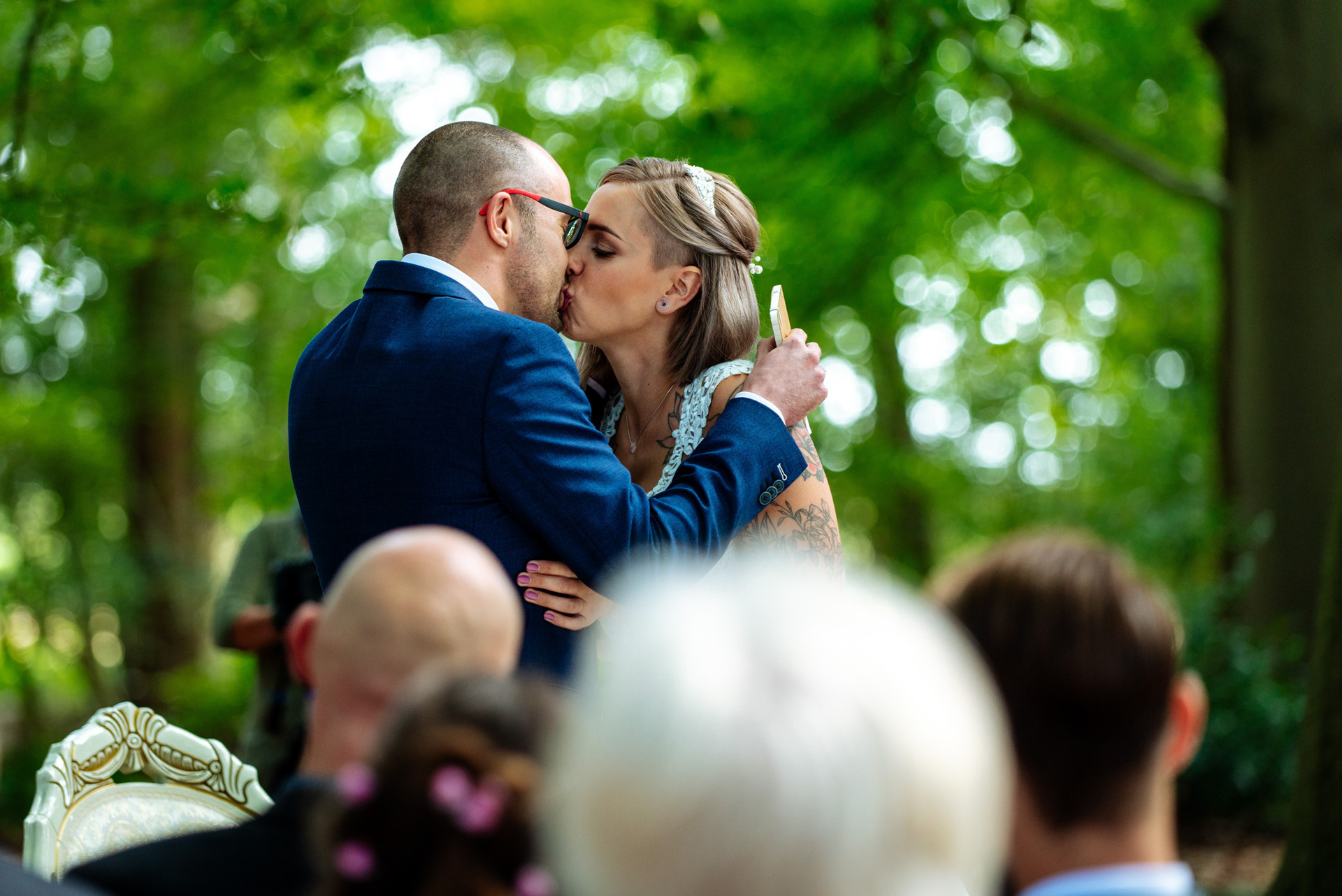 Bruidsfotograaf Trouwen in het Bos bij de Mof