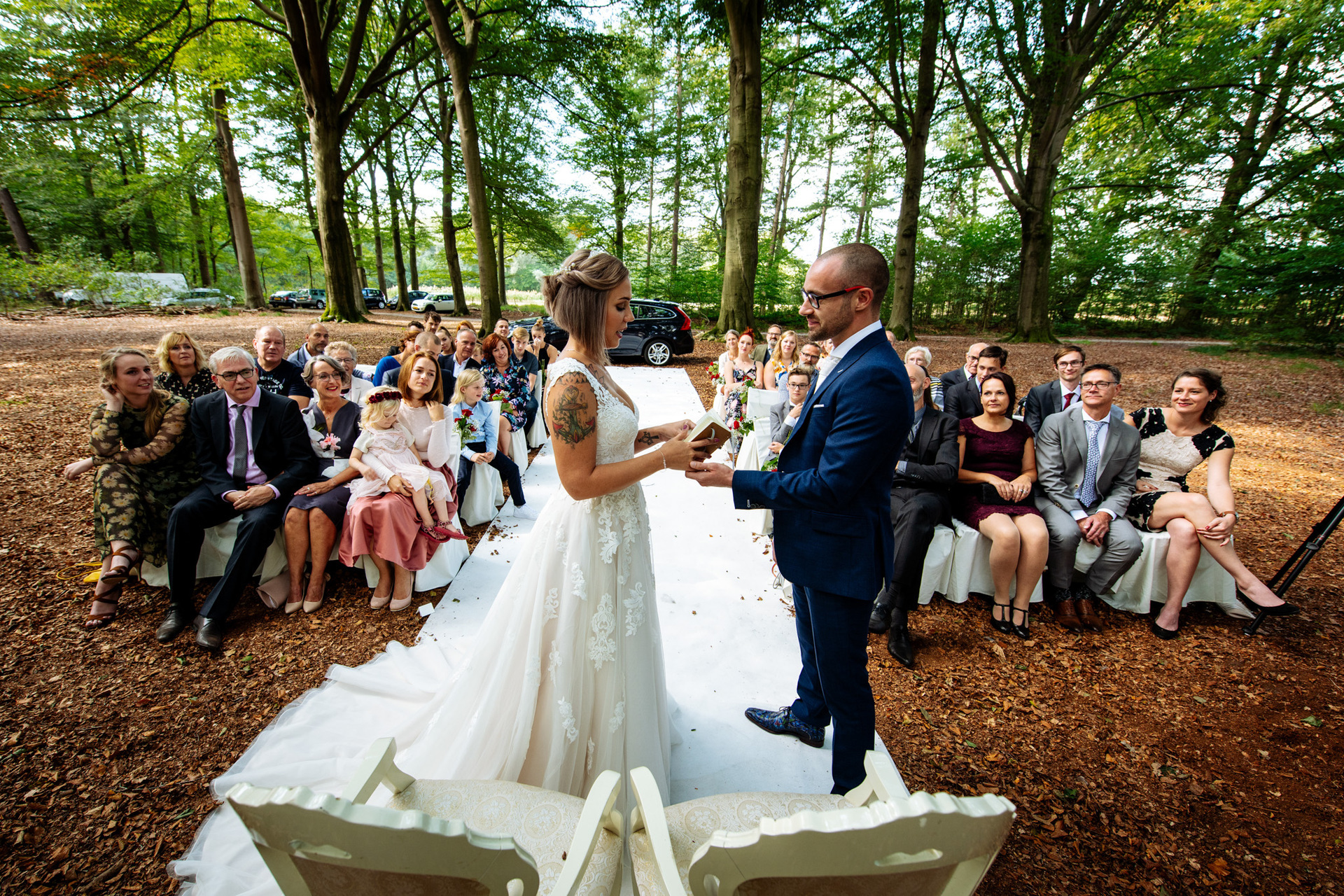 Bruidsfotograaf Trouwen in het Bos bij de Mof