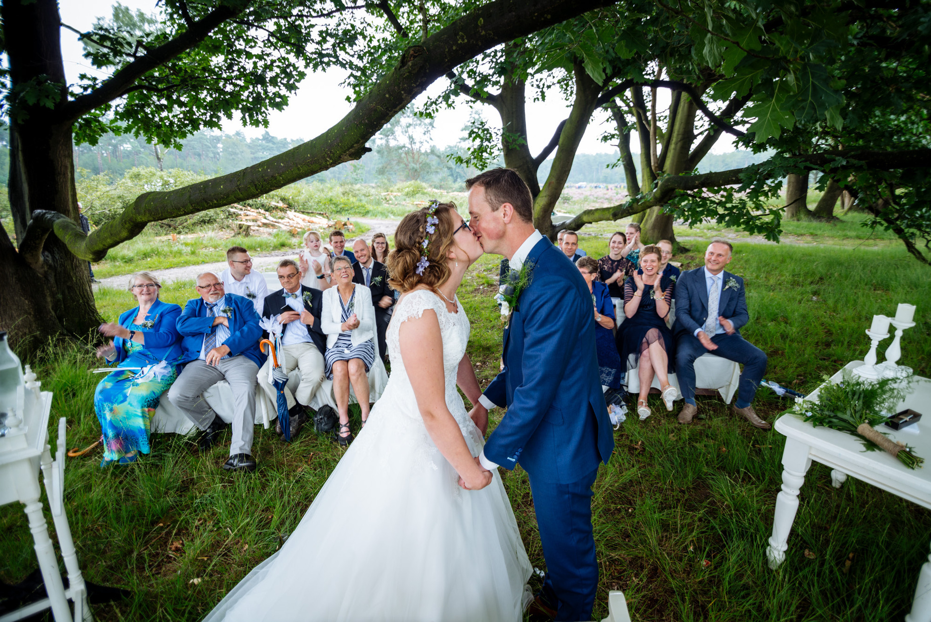 Bruidsfotograaf Trouwen op de Hei - De Mof - Leusden